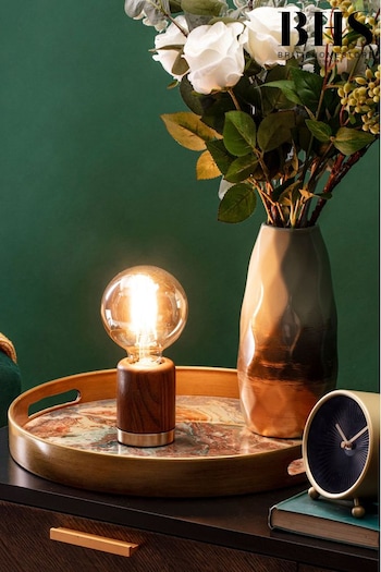 BHS Natural Theo Oak Table Lamp (U16621) | £30