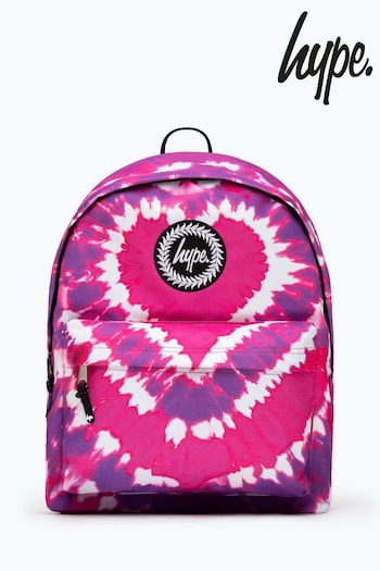 Hype. Pink Heart Hippy Tie Dye Backpack (U17042) | £30