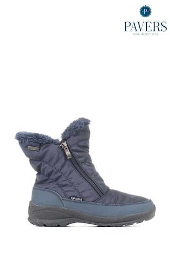 Pavers Ladies Faux Fur Lined Weather Boots (U17413) | £35