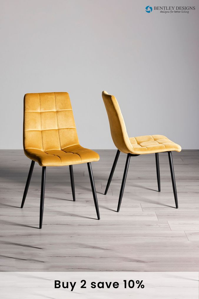 Mustard dining discount chairs next