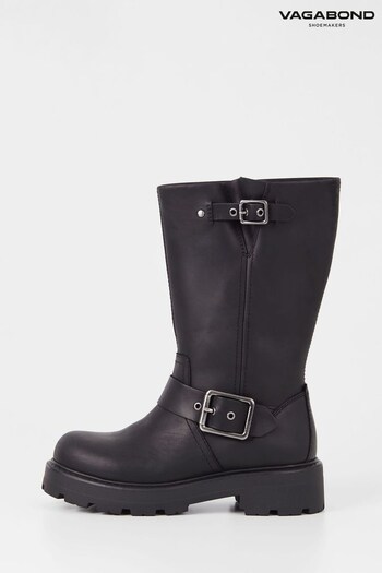 Vagabond Shoemakers Cosmo Biker Black Boots (U18496) | £200