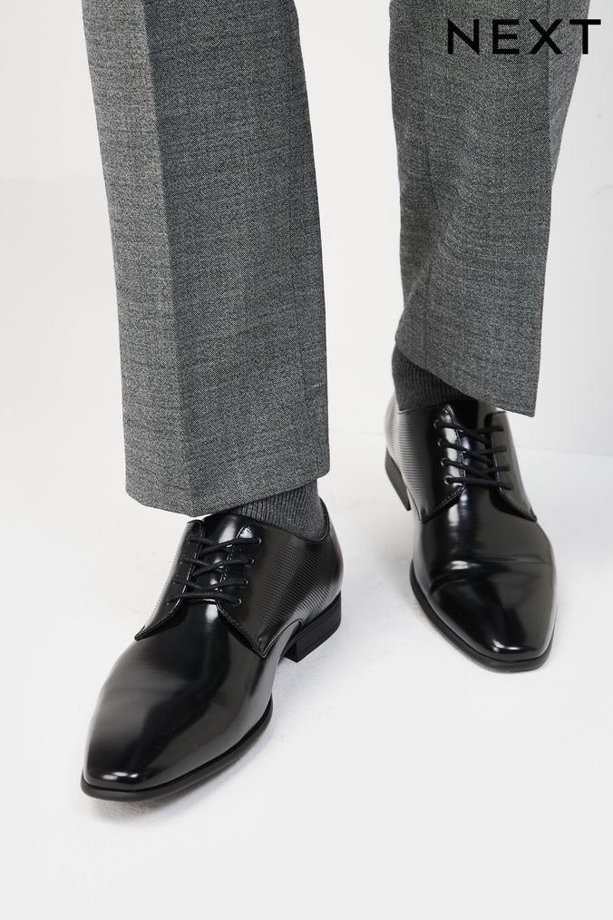 Men s Black Smart Shoes Black Formal Shoes Next