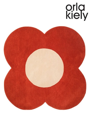 Orla Kiely Red Flower Rug (U18946) | £330