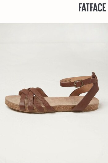 FatFace Brown Beth Sandals embroidered (U19701) | £45