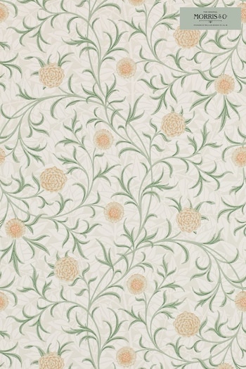 Morris & Co. Green Scroll Wallpaper Wallpaper (U20083) | £116