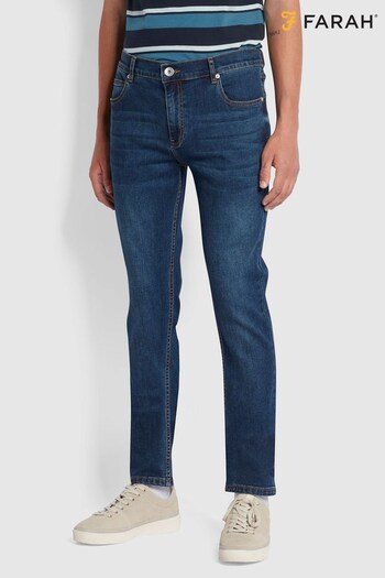 Farah Drake Blue Stretch Denim Halpern Jeans (U20497) | £65