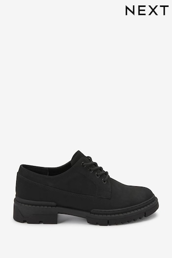 Black Forever Comfort® Chunky Sole Lace-Up Shoes (U20700) | £42