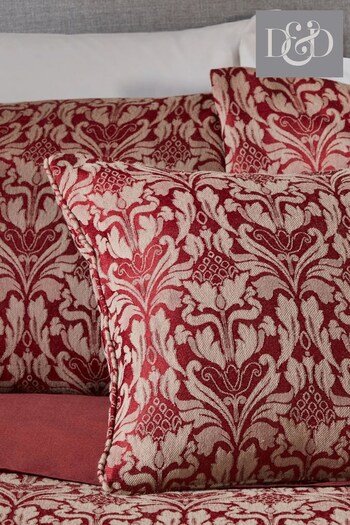 D&D Red Hawthorne Jacquard Cushion (U22120) | £16