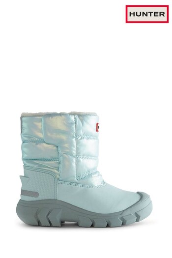 Hunter Big Kids Blue Intrepid Nebula Snow Boots (U22191) | £75