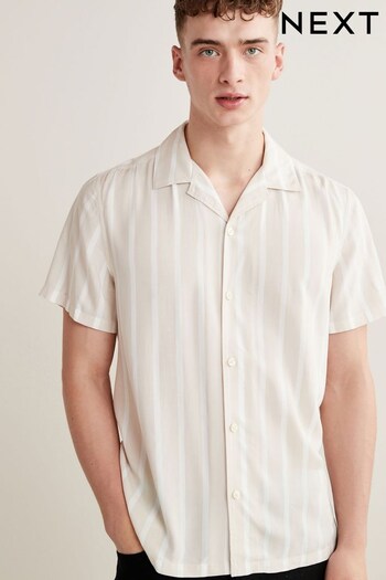 Ecru White Short Sleeve Lightweight Shirt (U22203) | £24