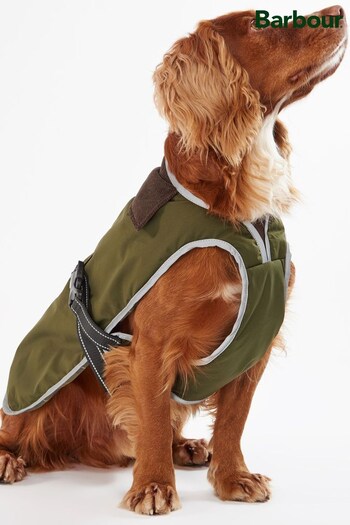Barbour® Olive Green Monmouth Waterproof Dog Coat (U22495) | £45