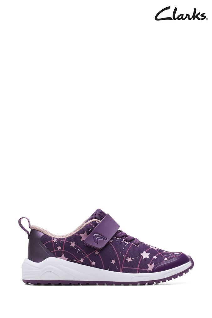Clarks kids purple hotsell
