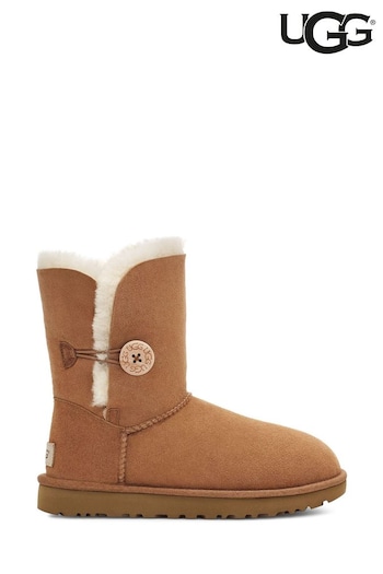 UGG Leather Brown Bailey Button II Boots (U22819) | £195
