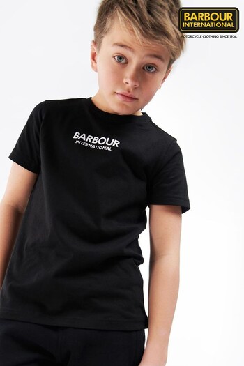 Barbour® International Boys Black Formular T-Shirt (U22931) | £18 - £20