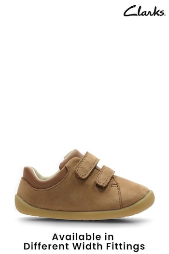 Clarks Tan Multi Fit First Walkers Leather Roamer Craft Shoes TRAINING (U23333) | £28