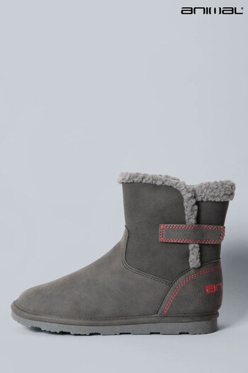 Animal Kids Black Slipper Boots (U23537) | £35