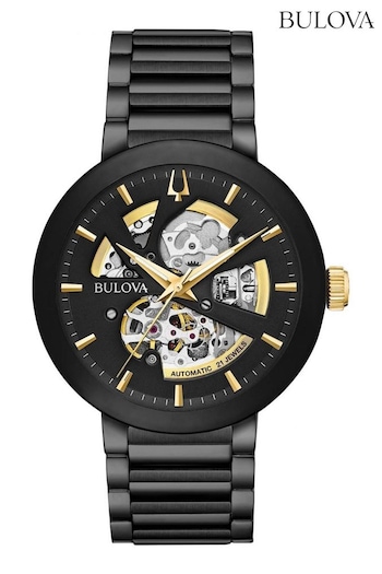 Bulova Gents Automatic Modern Black Watch (U24034) | £399