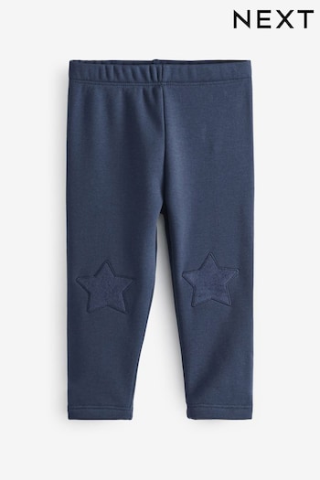 Navy Blue Cosy Fleece Lined Leggings jean (3mths-7yrs) (U24156) | £6 - £8