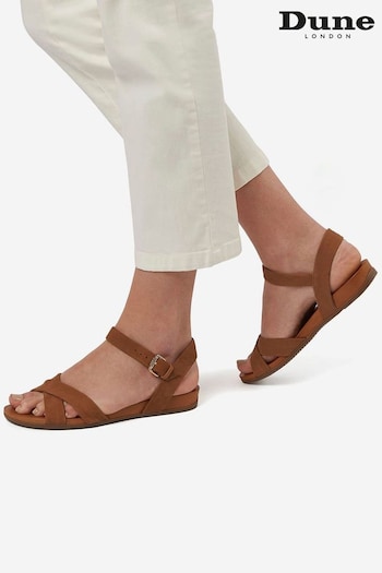 Dune London Landie Cross Strap Comfort Sandals Fire (U24678) | £70