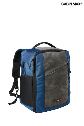 Cabin Max Blue Underseat Backpack 30 Litre 45cm Manhattan USB (U25412) | £40