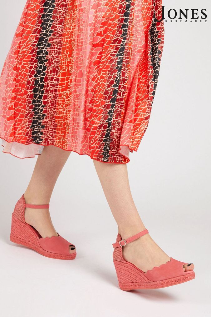 Red wedge shoes uk outlet