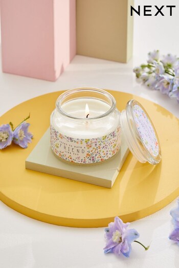 White Lucky To Have You Pure Linen Scented Candle (U26103) | £6