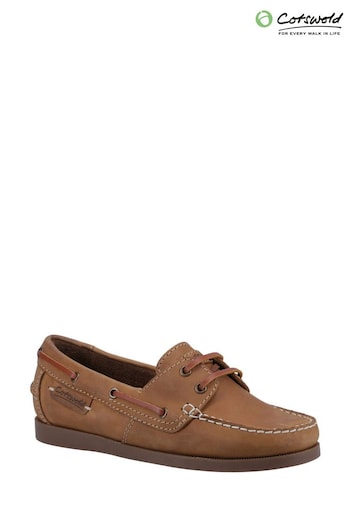 Cotswolds Waterlane Brown Shoes (U26211) | £70