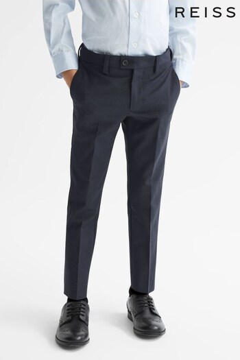 Reiss Navy Hope Junior Modern Fit Mixer Trousers (U26707) | £48