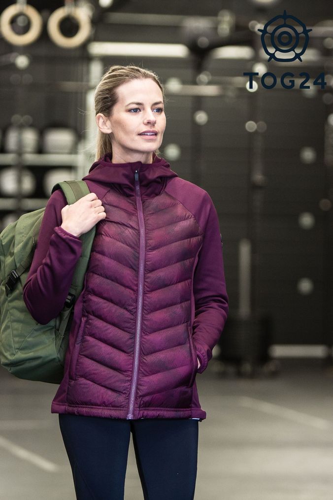 Ladies purple clearance puffer jacket