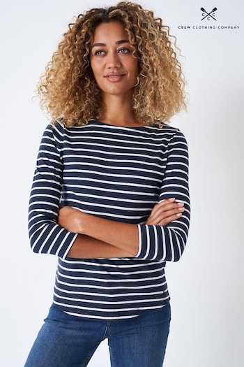 Crew Clothing Essential Breton Stripe Top (U27826) | £29