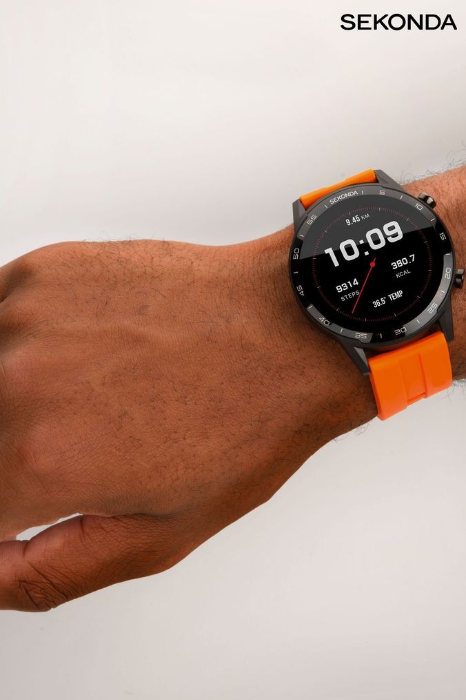 Orange watch online clearance