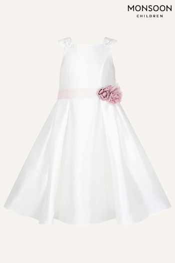 Monsoon Ivory Audrey Duchess Twill Bridesmaid Dress (U28078) | £55 - £65
