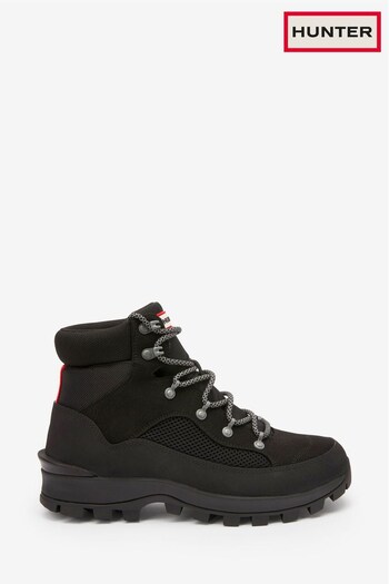 Hunter Explorer Black top Boots (U28389) | £175