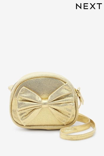 Gold Bow Cross-Body Bag (U28582) | £12
