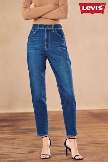 Levi's® Winter Cloud High Waisted Mom Jeans logo-waistband (U28634) | £70