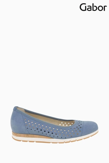 Gabor Blue Berry Heaven Nubuck Casual Shoes (U29119) | £95