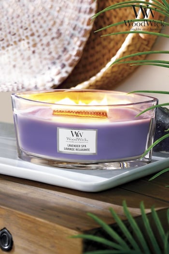 Woodwick Purple Ellipse Lavender Spa Scented Candle (U29280) | £31