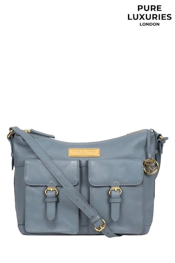 Pure Luxuries London Jenna Leather Shoulder Bag (U29553) | £59