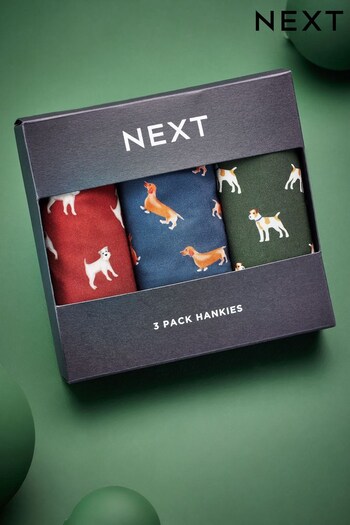 Dogs Handkerchiefs 3 Pack (U29631) | £12
