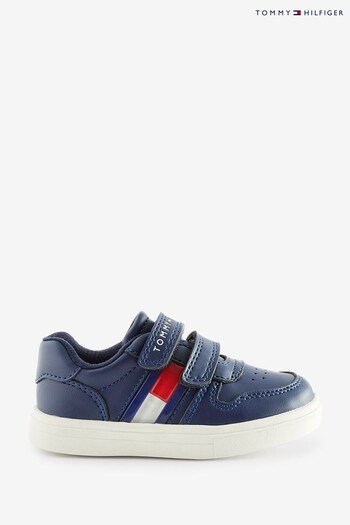 Tommy Hilfiger Blue Flag Low Cut Velcro Sneakers (U29641) | £63