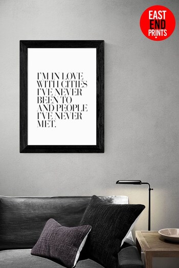 East End Prints White Cities I've Never Been To Print by Honeymoon Hotel (U30273) | £47 - £132