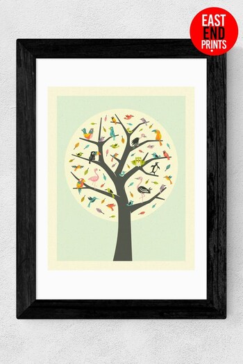 East End Prints Cream Tree of Life Print by Jazzberry Blue (U30324) | £47 - £132