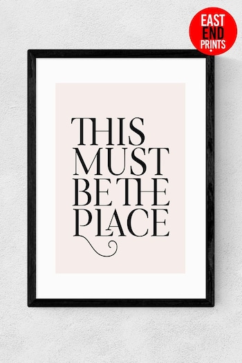 East End Prints Pink Must Be The Place Print by Flower Love Child (U30332) | £47 - £132