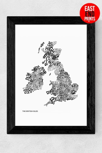 East End Prints White The British Isles Print by Phillip Sheffield (U30366) | £47 - £132