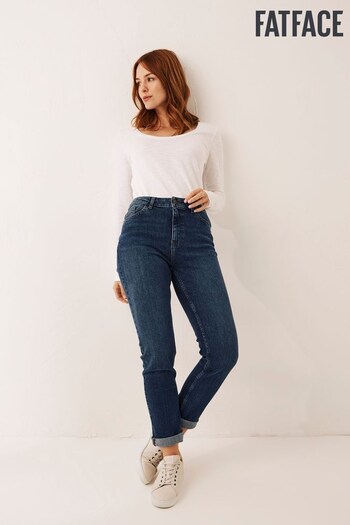 FatFace Blue Chesham Girlfriend Jeans wide-leg (U30442) | £52