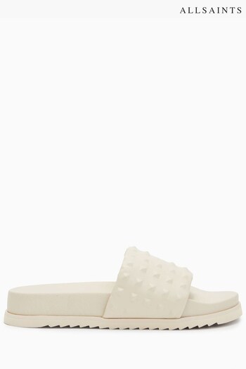 AllSaints Shay White Sandals Under (U30805) | £129