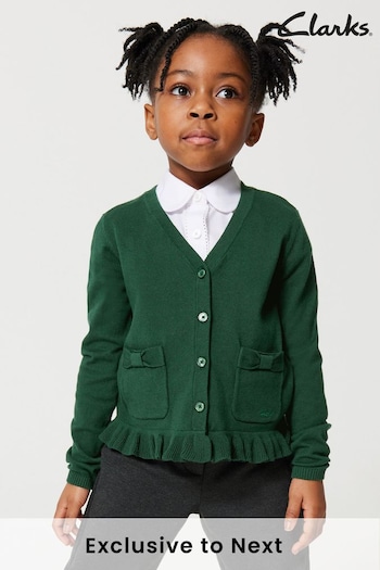 Clarks Green School V-Neck Cardigan (U30849) | £12 - £14