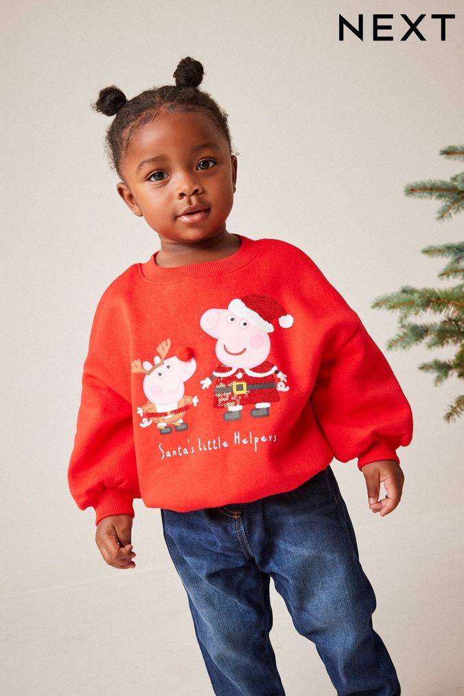 Buy Girls Peppa Pig Christmas Sweater Single Cotton Mix