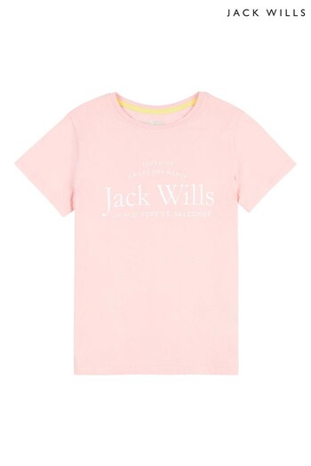 Jack Wills Pink Script T-Shirt (U31004) | £15 - £20