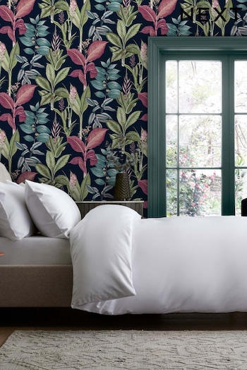 Blue Fantasy Rainforest Leaves Wallpaper Paste The Wall (U31041) | £34